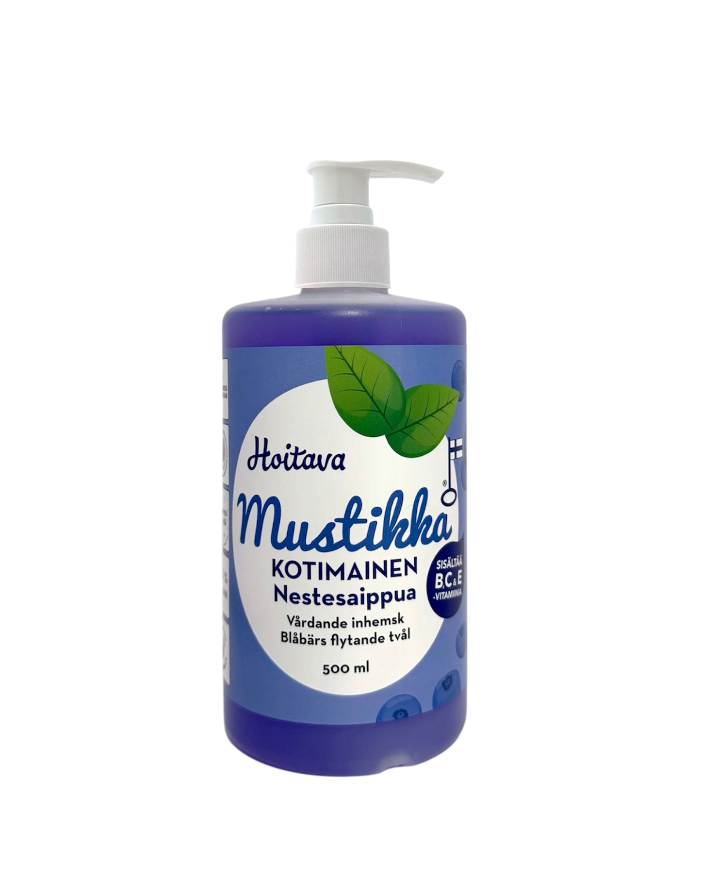 Hoitava kotimainen Mustikka nestesaippua